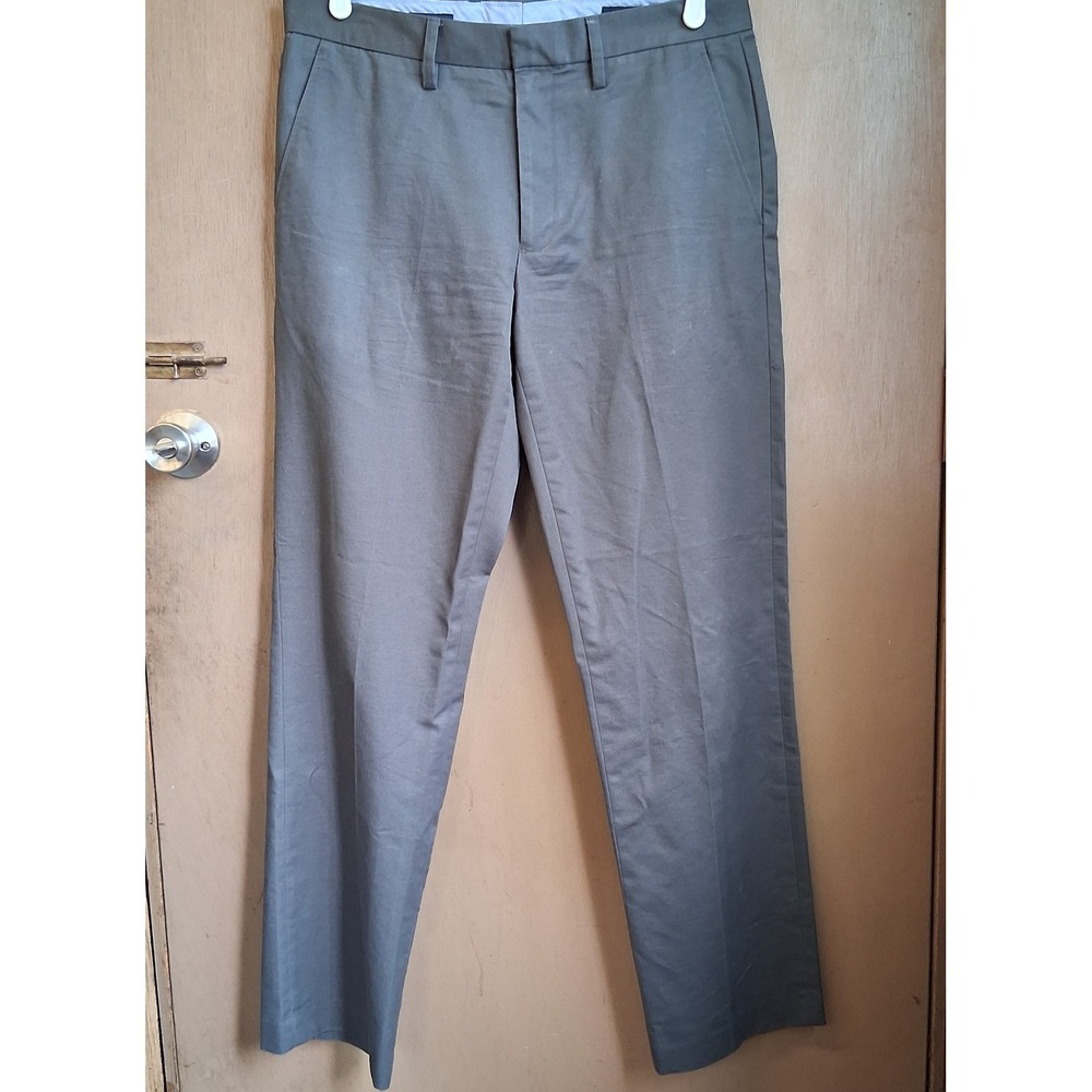 J. Crew‎ Factory Bedford Pants Gray  Mens 32x32 Cotton EUC